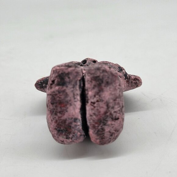 Vintage Blue Tribal Figure Clay Pottery Statue Primitive Art Style Figurine MCM - Picture 5 of 6